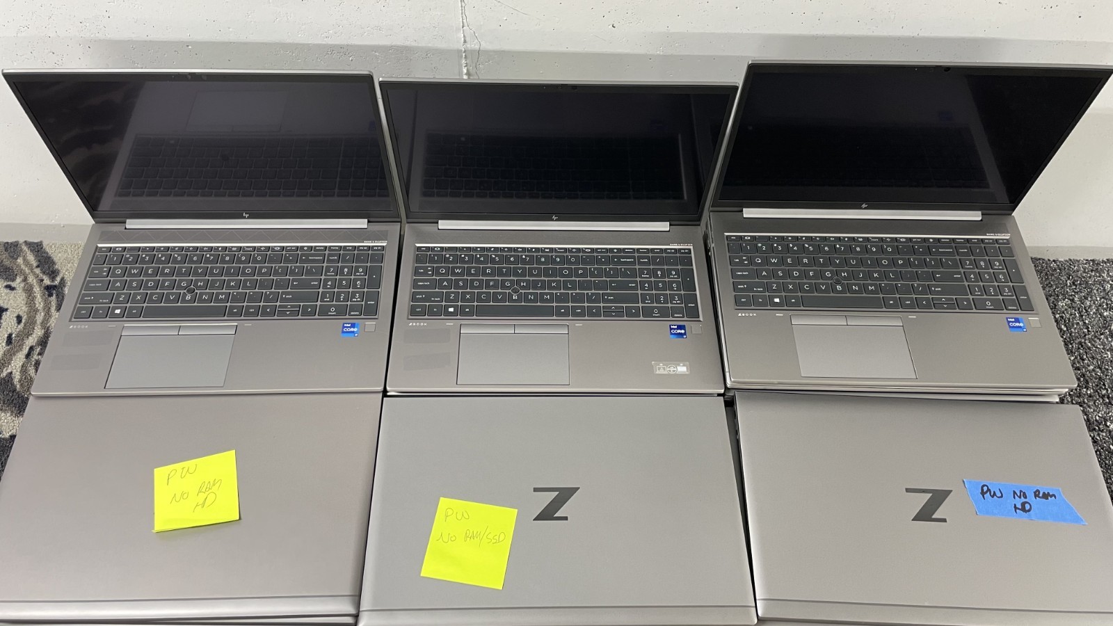 *Lot of 28* HP ZBook Firefly 15 G8 Laptop i7-1165g7 No RAM HDD Parts Touchscreen