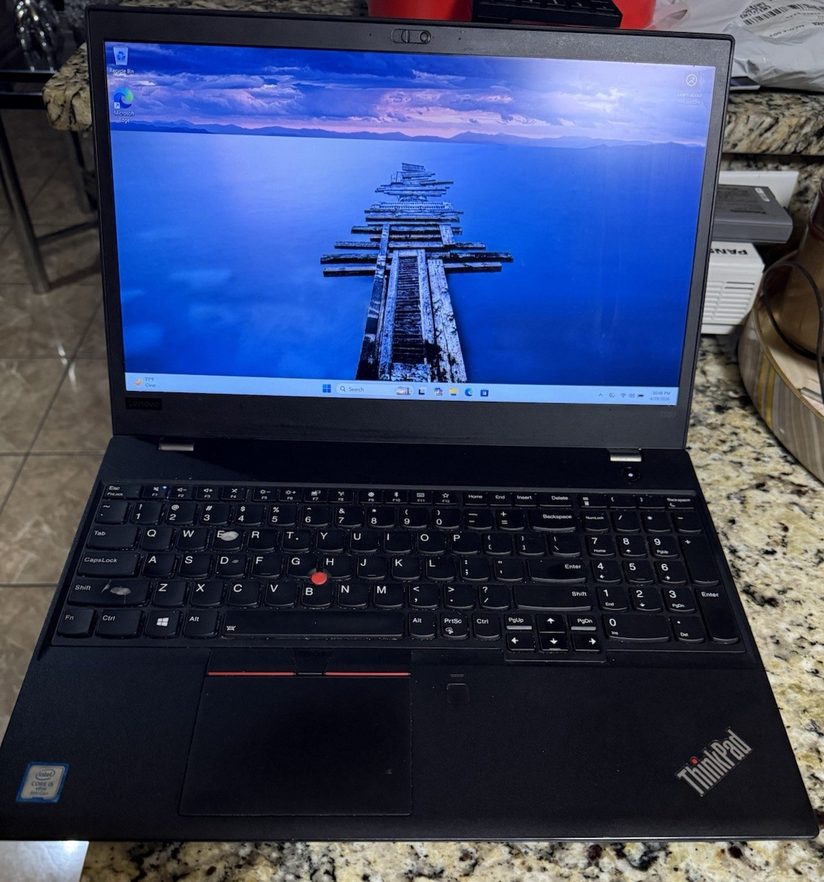 Lenovo ThinkPad T580 15.6” i5 8350u 16GB RAM 128GB SSD Win 11 Pro Touchscreen