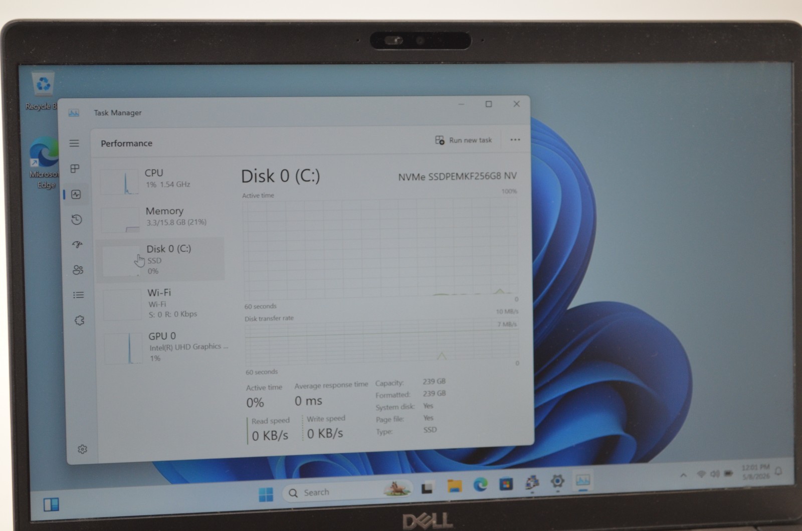 Dell Latitude 5401 14”FHD Intel Core i5-9400H 2.5GHz 16GB RAM 256GB SSD Win11Pro