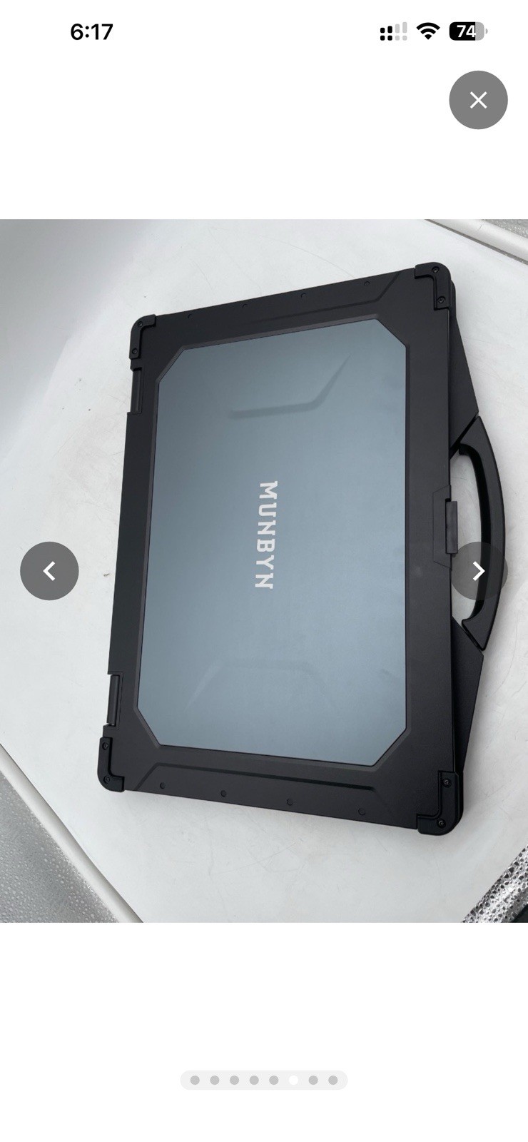 MUNBYN IRX16 Rugged Laptop i5-1235U 16GB 512GB IP65 1000 Nit Win11 Pro