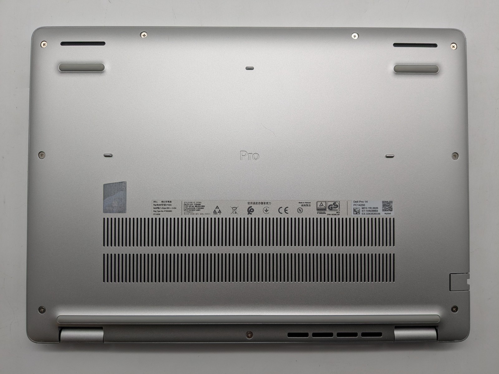 Dell Pro 14 PC14250 14″ FHD+ ULTRA 7 265U 512GB 16GB W11P Backlit IRCam Warranty