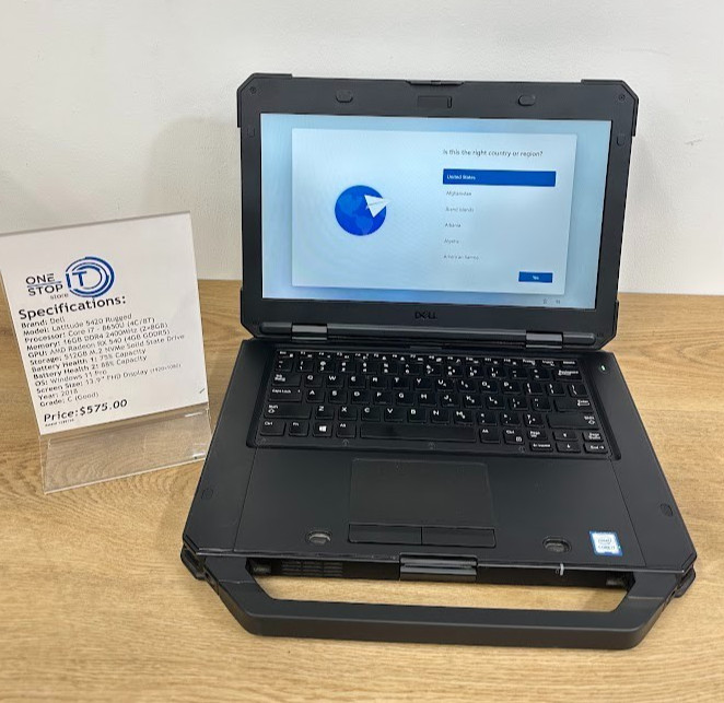 Dell Latitude 5420 Rugged, Core i7 8650U 16GB DDR4, 512GB SSD, 2018, 13.9′