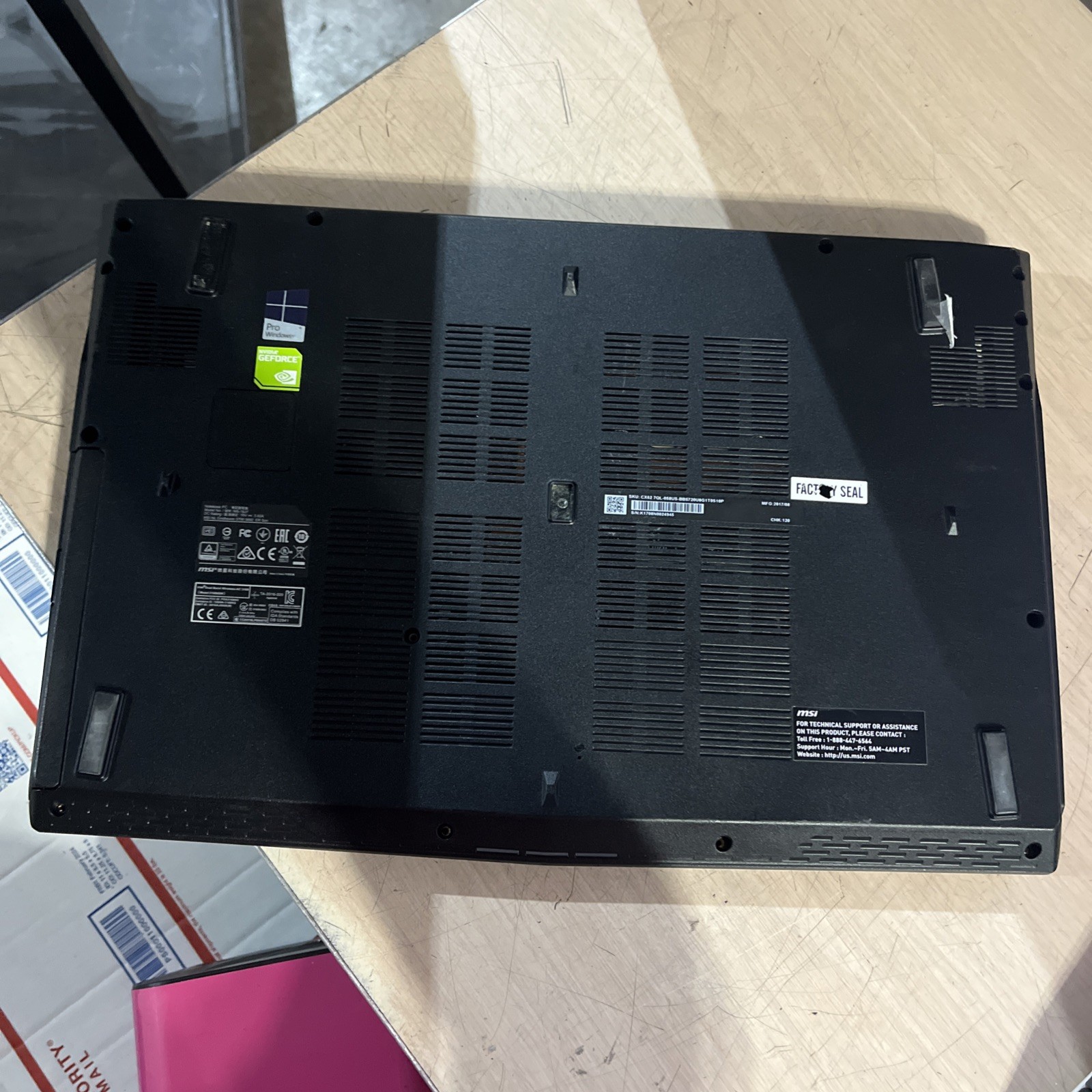 MSI CX62 7QL INTEL CORE I5 7TH GEN 8GB RAM NO HD