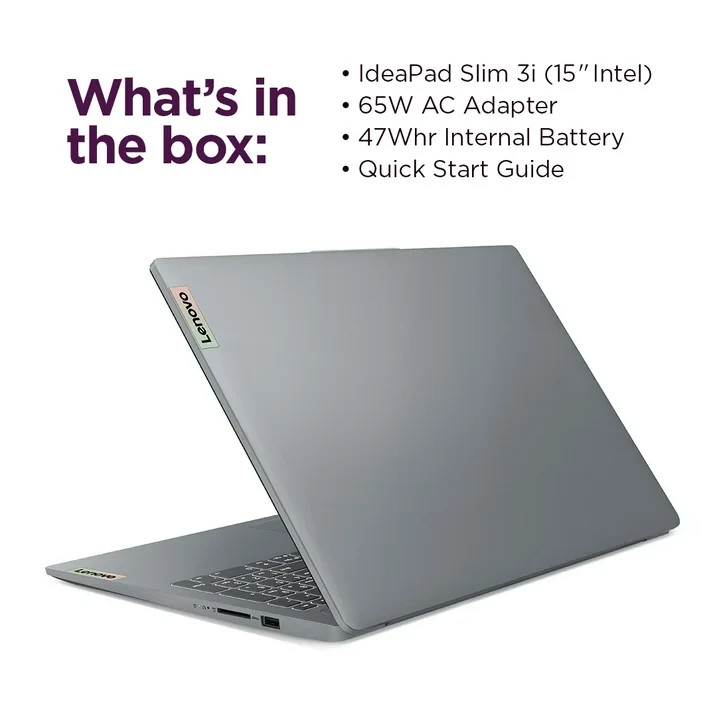 Lenovo SLIM 3 15IAN8 Intel N100 128GB UFS 4GB 15.6″ Laptop WIN11