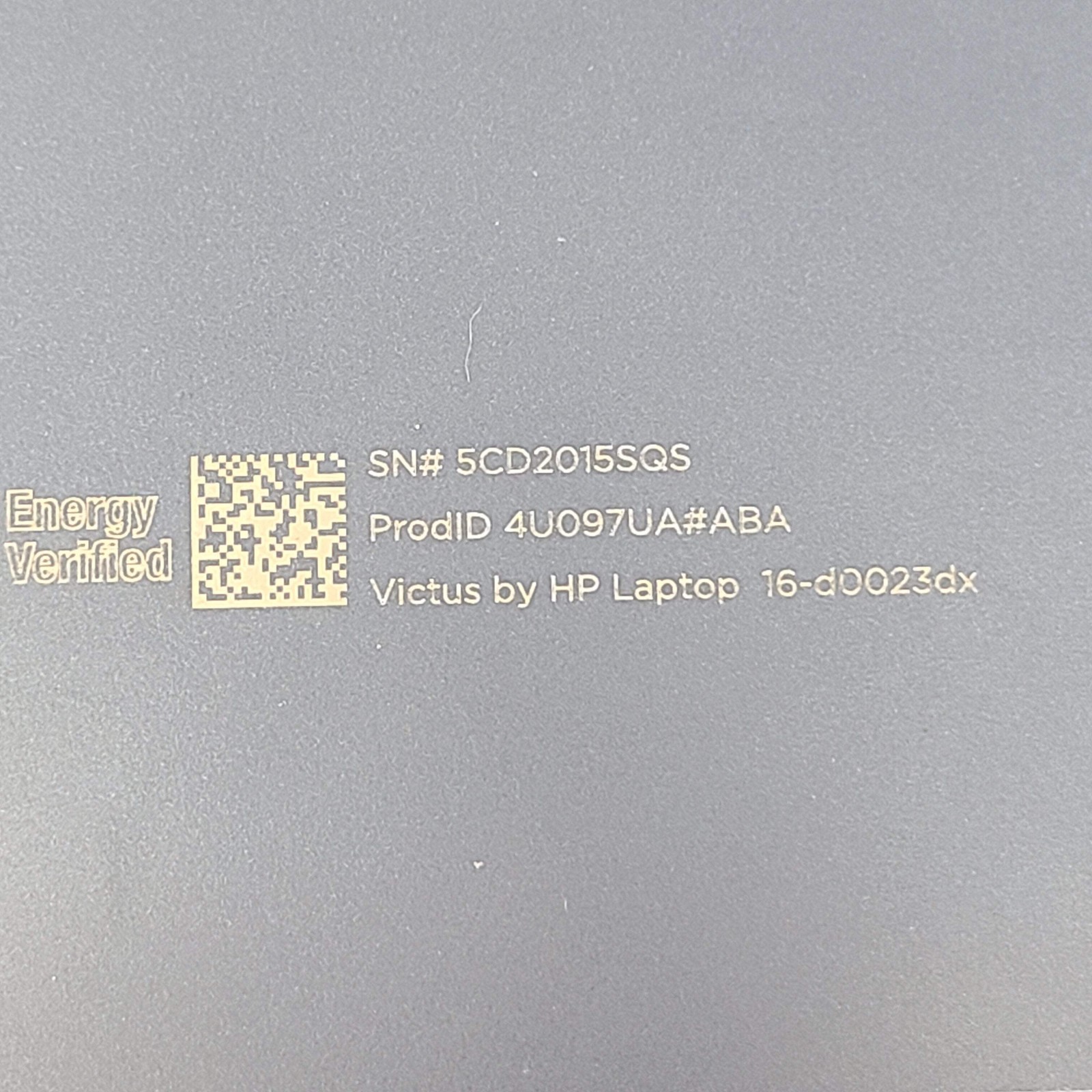 HP Victus NG1FHLR1 16.1 i5-11400H 2.7GHz 32GB RAM 256GB SSD GeForce RTX 3050 Ti