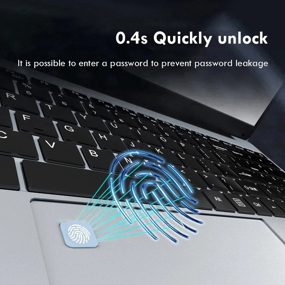 15.6″ Ultra Slim Laptop Windows 11 Pro Intel Notebook PC Gamer Intel Celeron N40