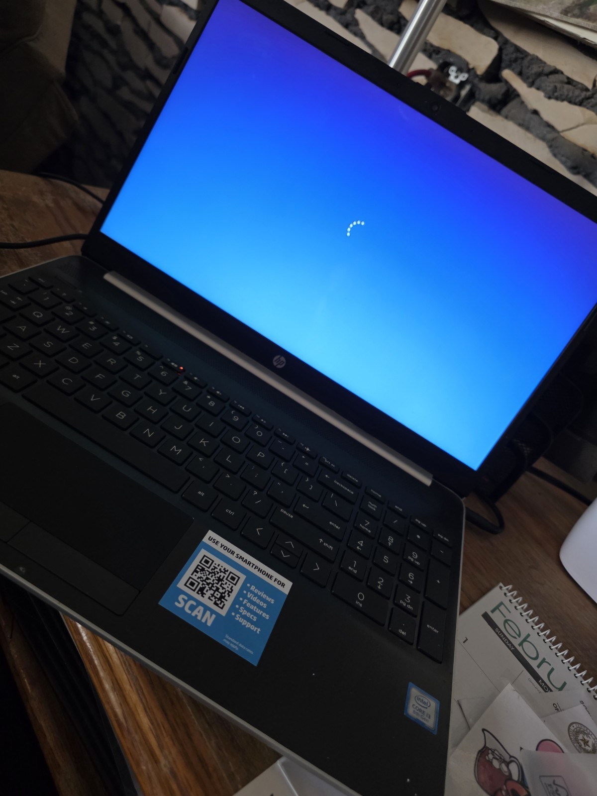 HP 15-dw0037wm Laptop Intel Core i3 8th Gen 15.6″ 8GB 1TB HDD Black