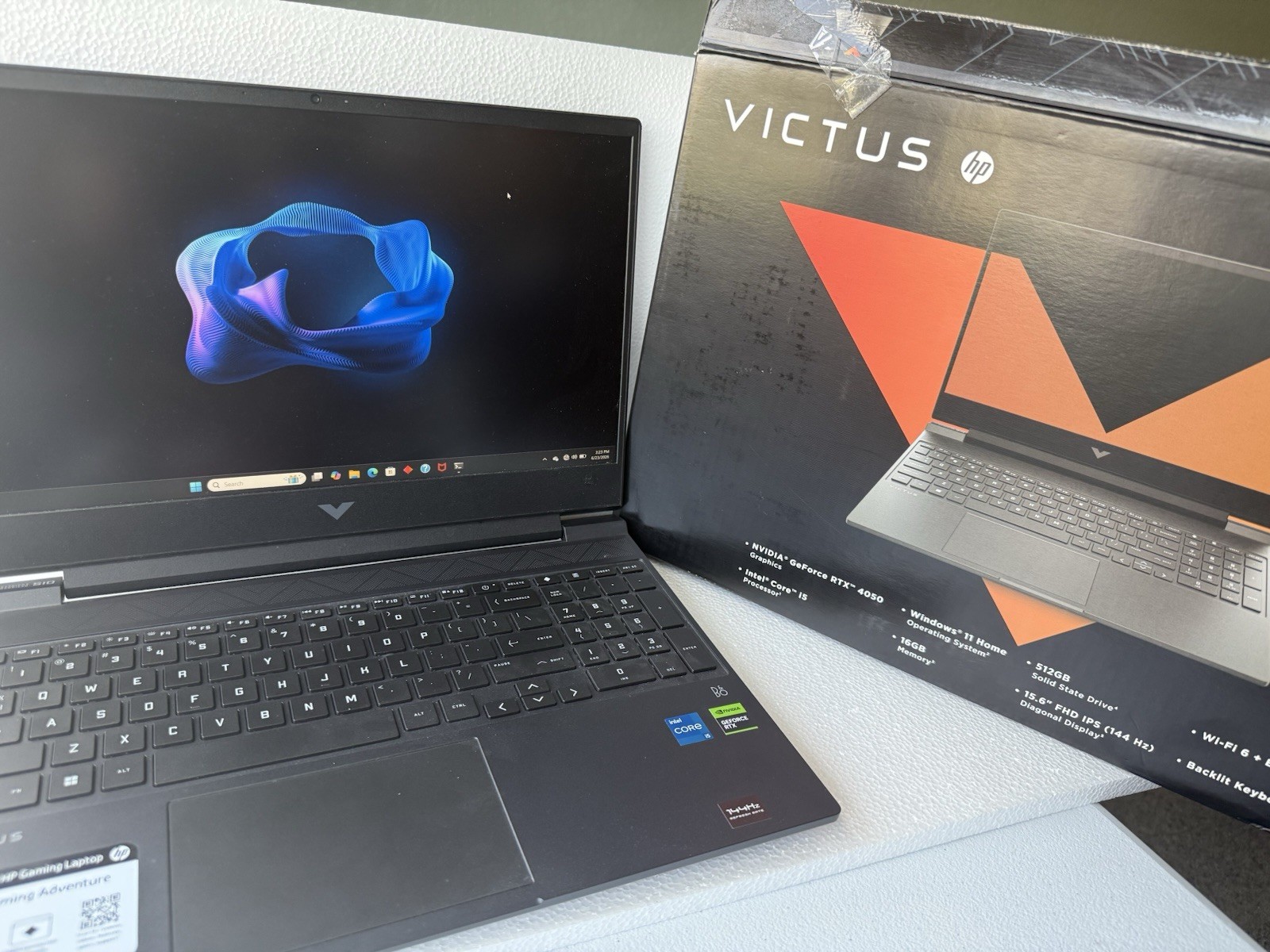 HP Victus 15-fa1xxx 15.6″ FHD i5 13th Gen 16GB 512GB SSD RTX 4050 W11