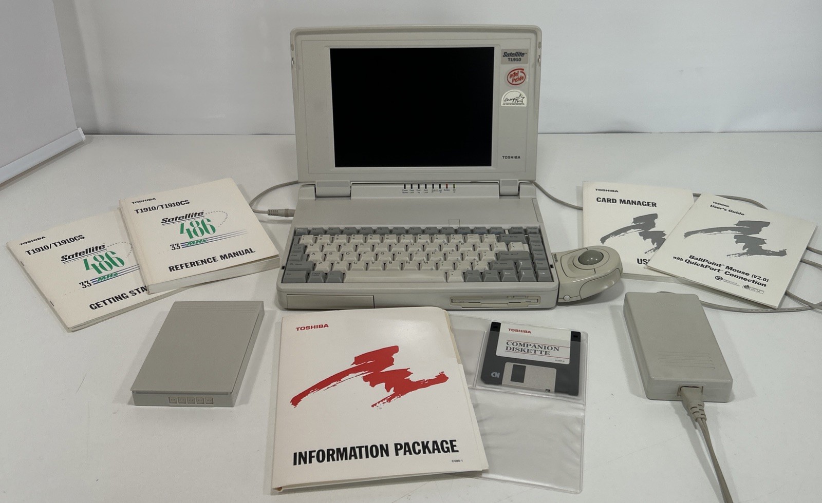 Toshiba Satellite T1910/200 Laptop Computer Vintage Boot to Windows 3.11 and Dos