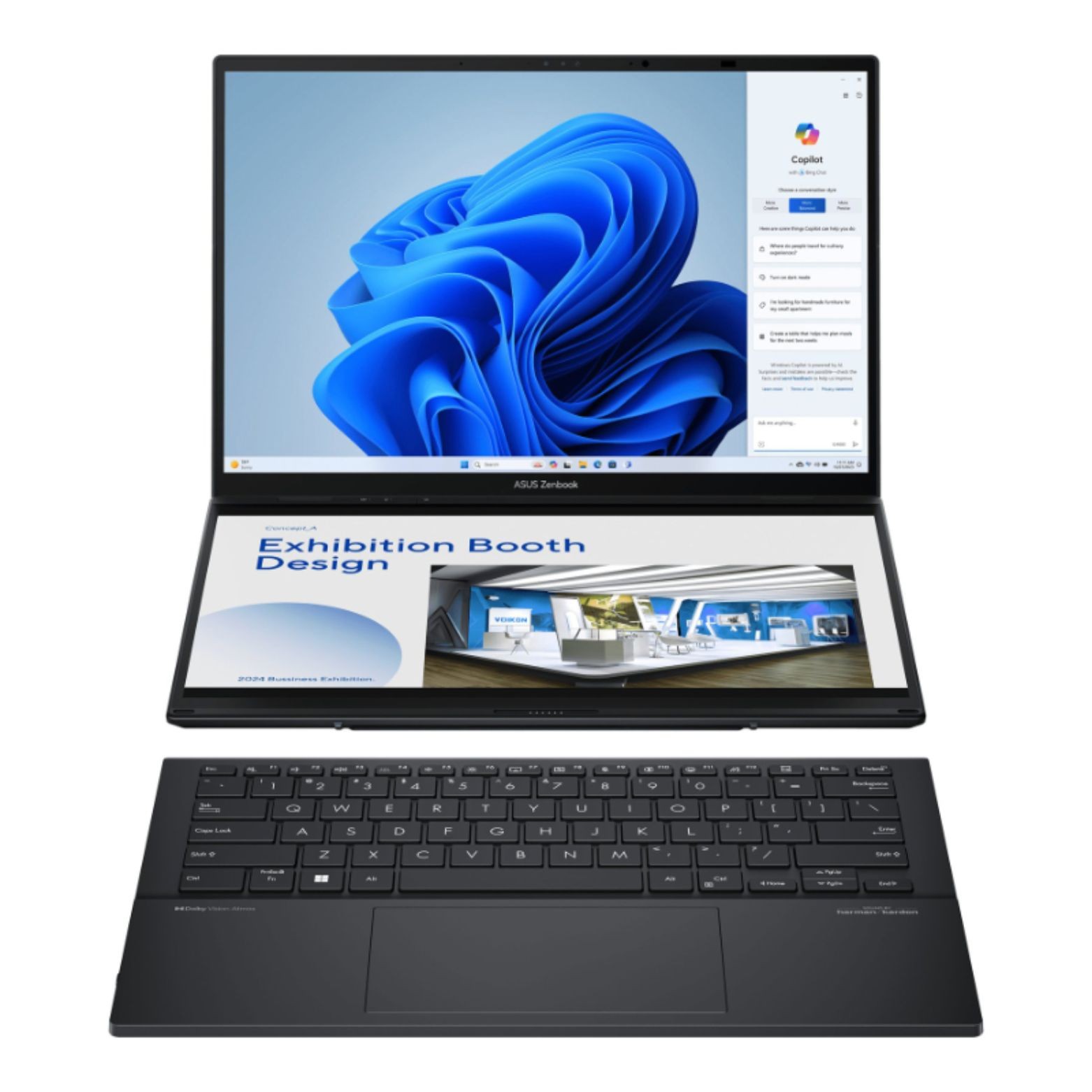 ASUS Zenbook Duo 14″ OLED Touch Intel Ultra 7 155H 16GB 1TB SSD W11H Laptop, GR