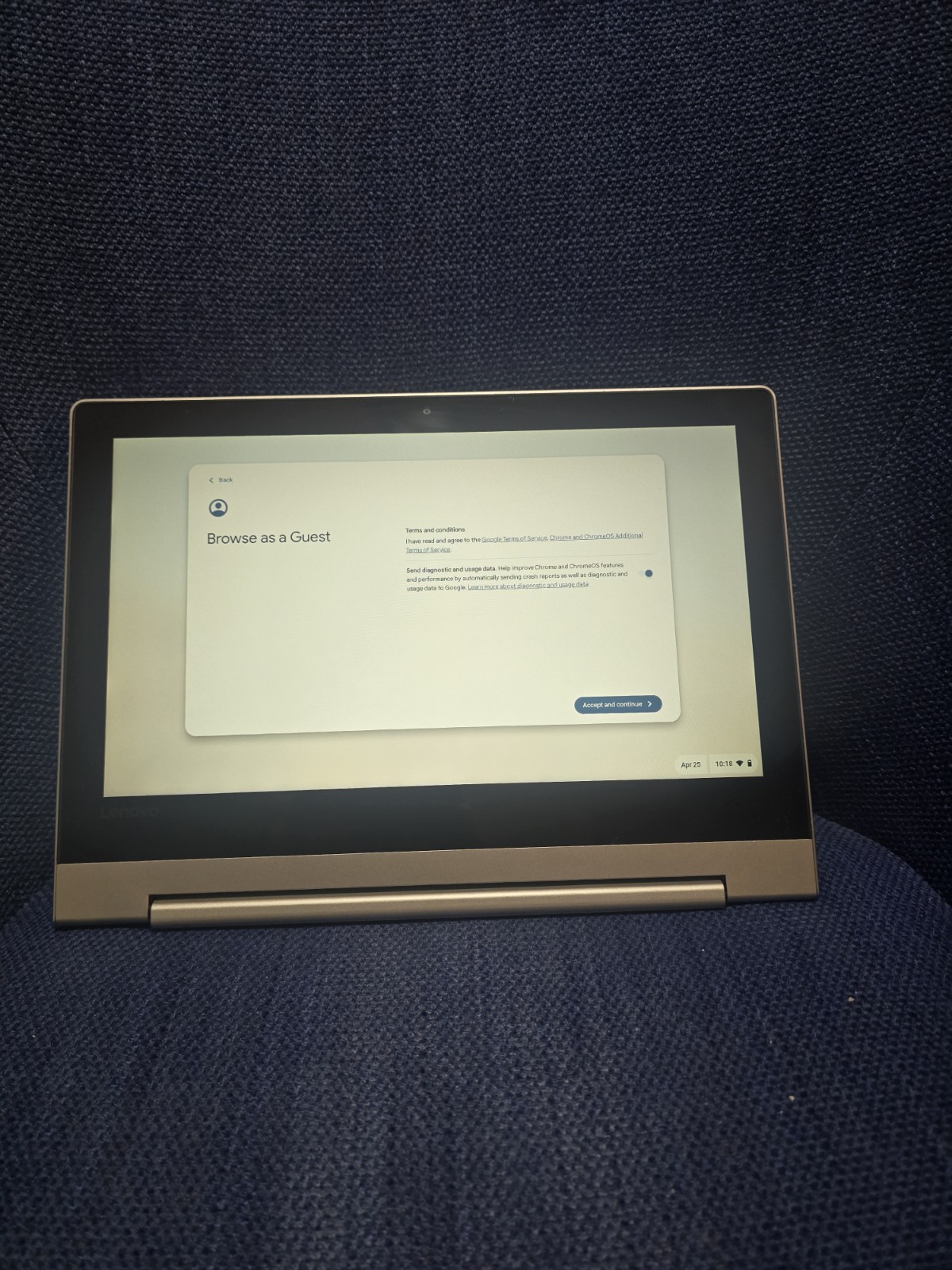 Lenovo Ideapad Flex 3 Chromebook. 2 in 1 laptop/tablet. model# 11m735