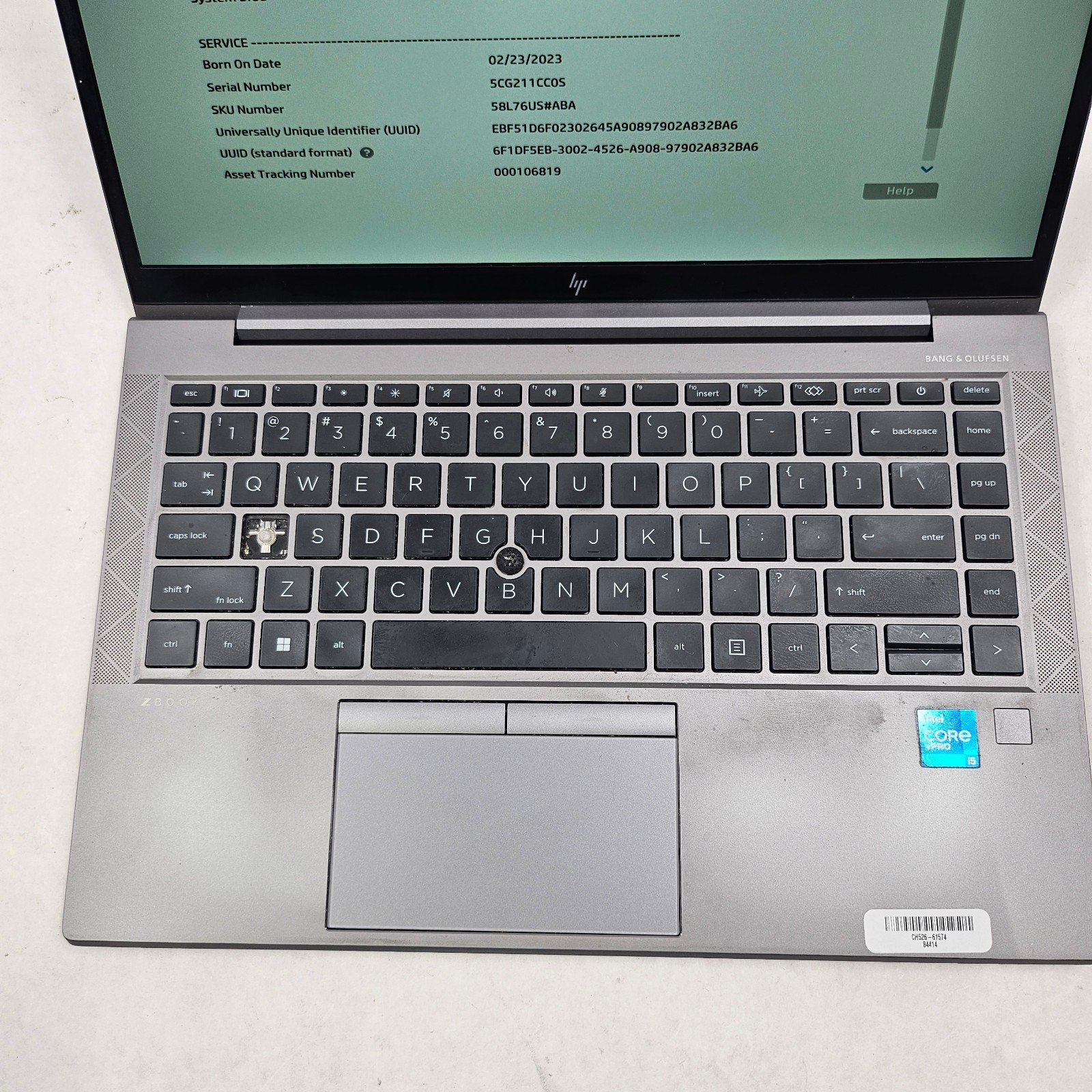 HP ZBook FireFly 14 G8 14″ i5-1145G7 2.60GHz 8GB RAM 512GB SSD No OS Read
