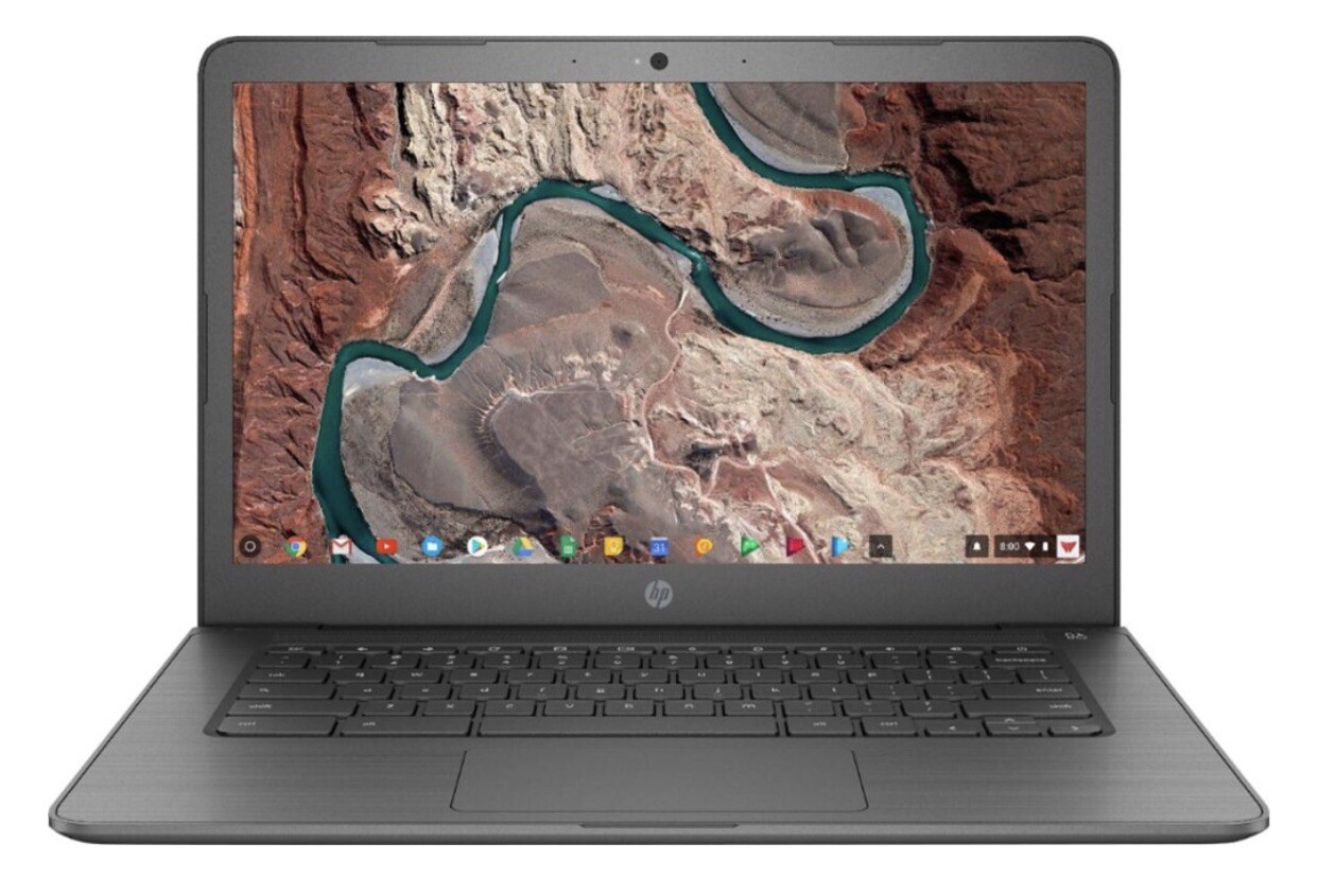 HP 14″ Touch-Screen Chromebook Intel Celeron 4GBMemory 32GB eMMC Flash N3350Gray