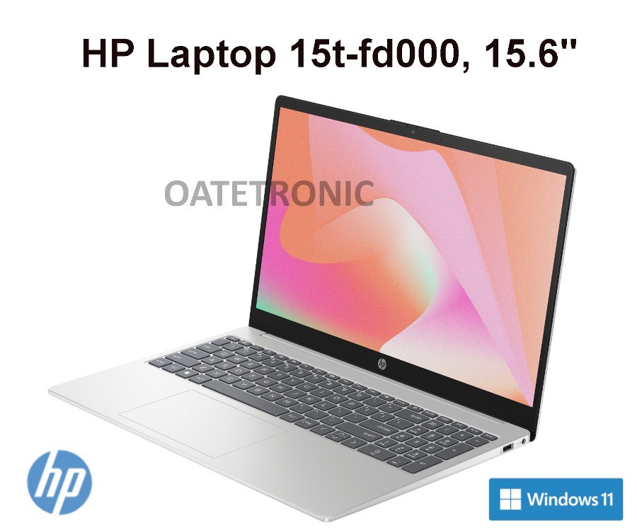 HP 15t-fd000 15.6″ HD Laptop Intel i5-1334U 8GB DDR4 RAM 256GB SSD- Silver – New