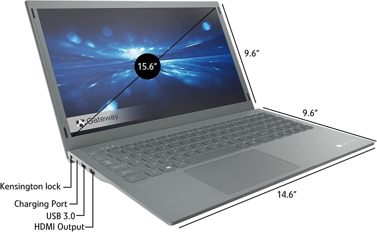 Gateway 15.6″ FHD Ultra Slim Laptop, Quad-Core Pentium Silver N5030 up to 3.1GHz