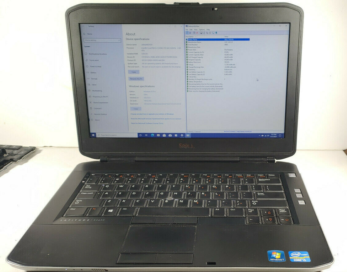 Dell Latitude E5430 Core i5-3320M 2.6GHz/8GB RAM/256GB SSD/14″ Win 11 1600 x 900
