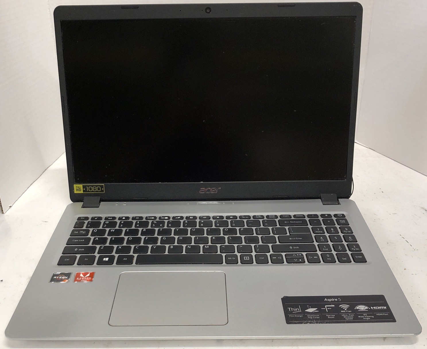 Acer Aspire 3 15.6″ Laptop AMD Ryzen 3 3200U 4GB RAM 120GB SSD Good Bat – Read