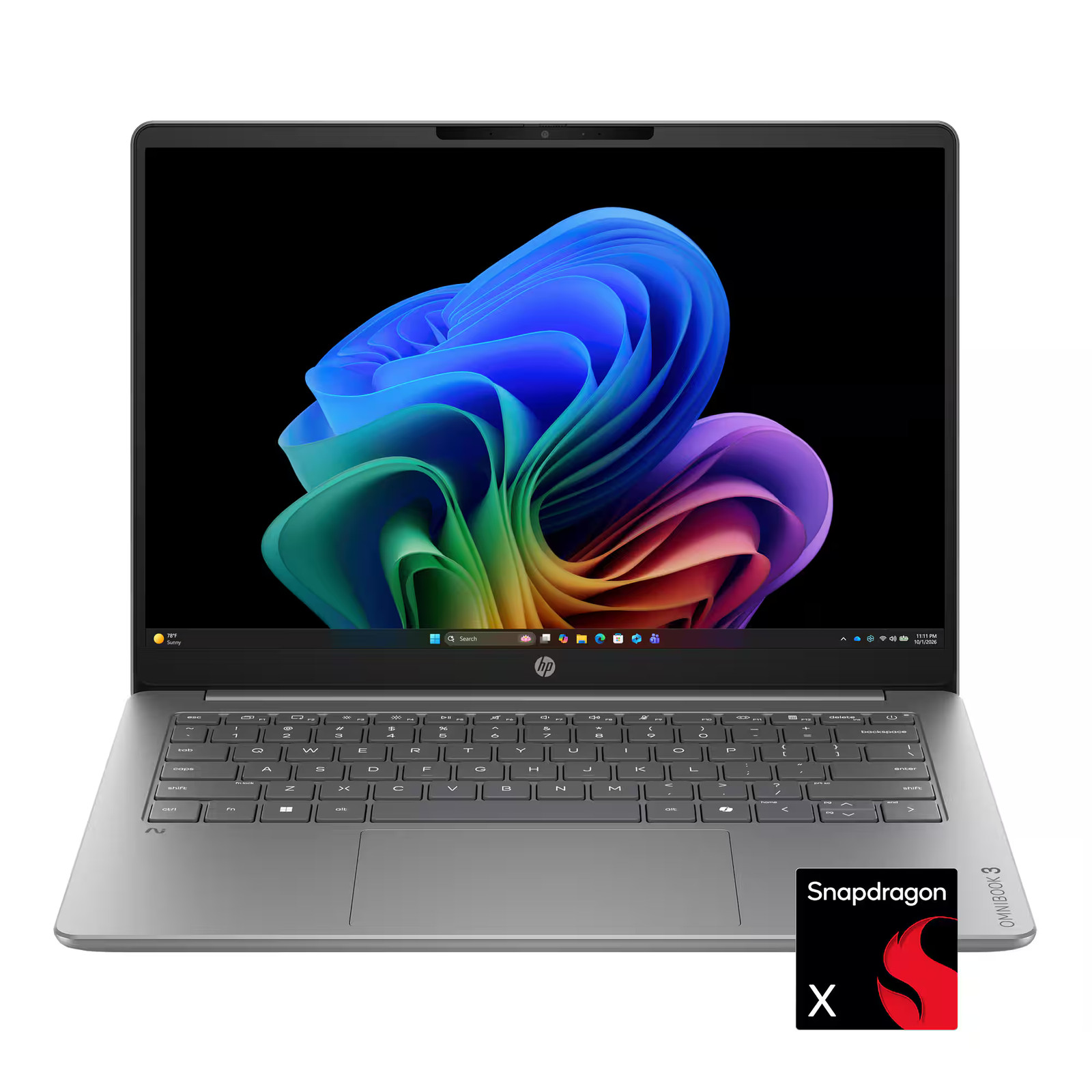 HP – OmniBook 3 – 14 in 2K OLED – Snapdragon X – 16GB Memory – 256GB SSD