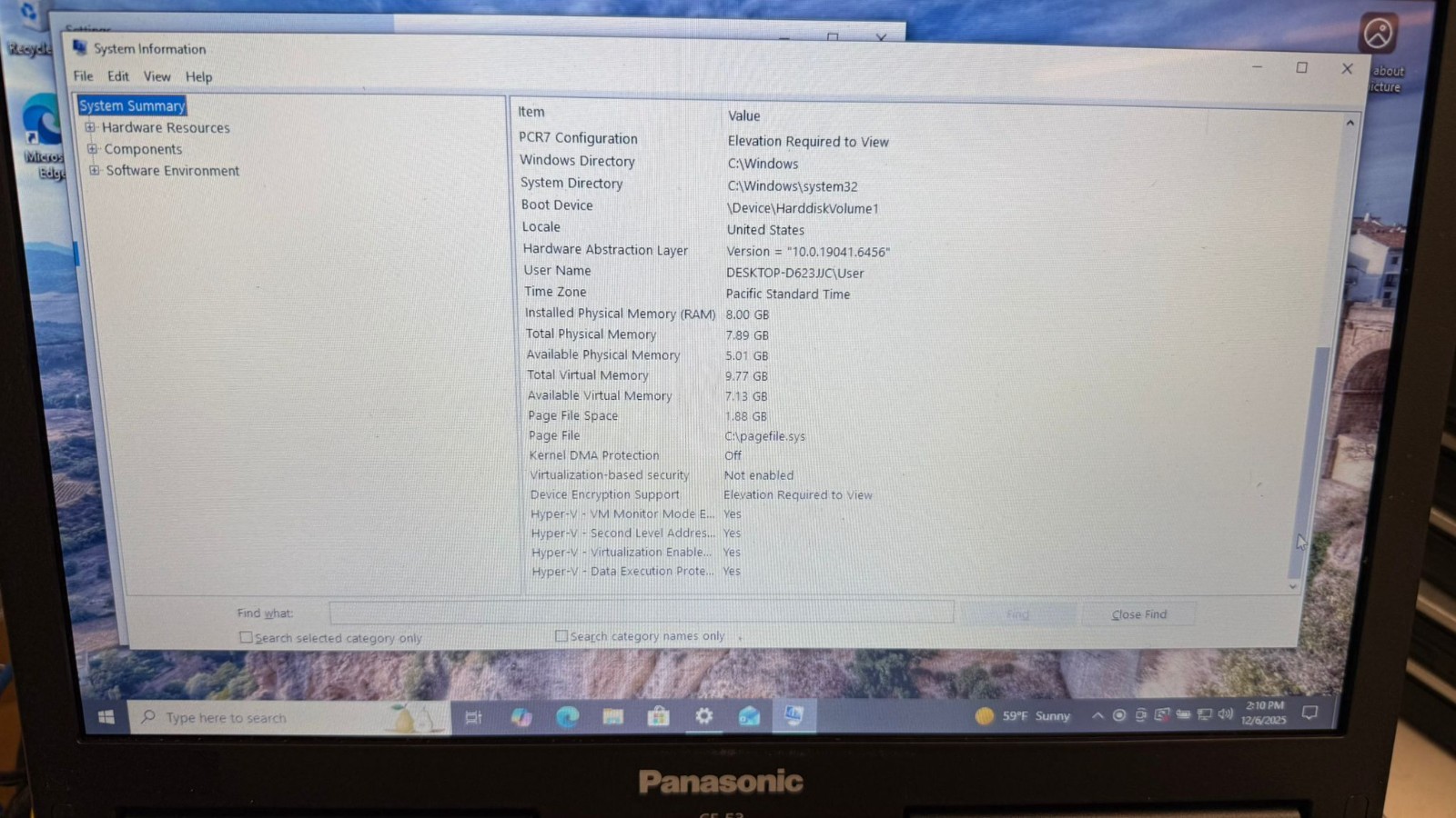Panasonic Toughbook CF-53 MK4 Laptop Core i5 4310U 8GB RAM 1TB SSD Windows10 Pro