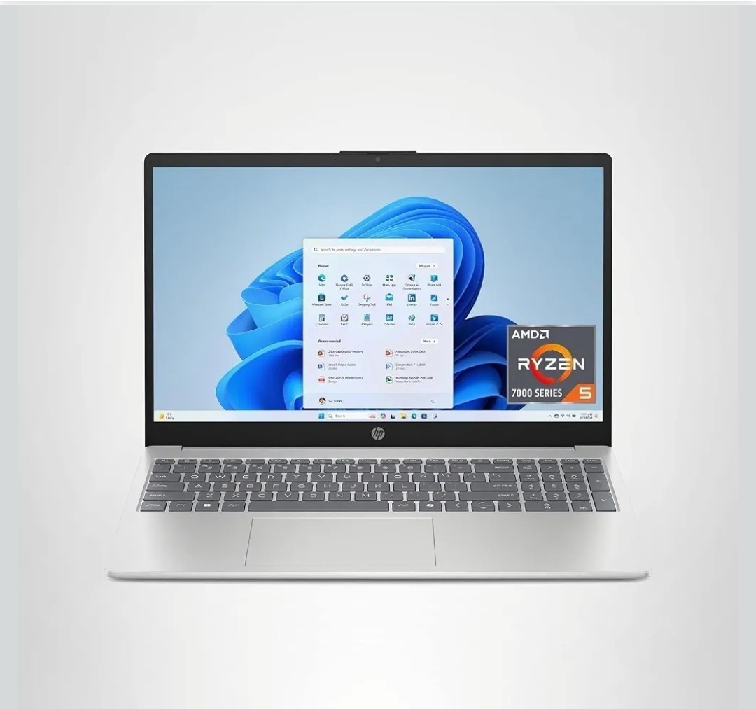 HP 15.6″ Touchscreen Laptop AMD Ryzen 5 8GB RAM 512GB SSD Windows 11- Silver