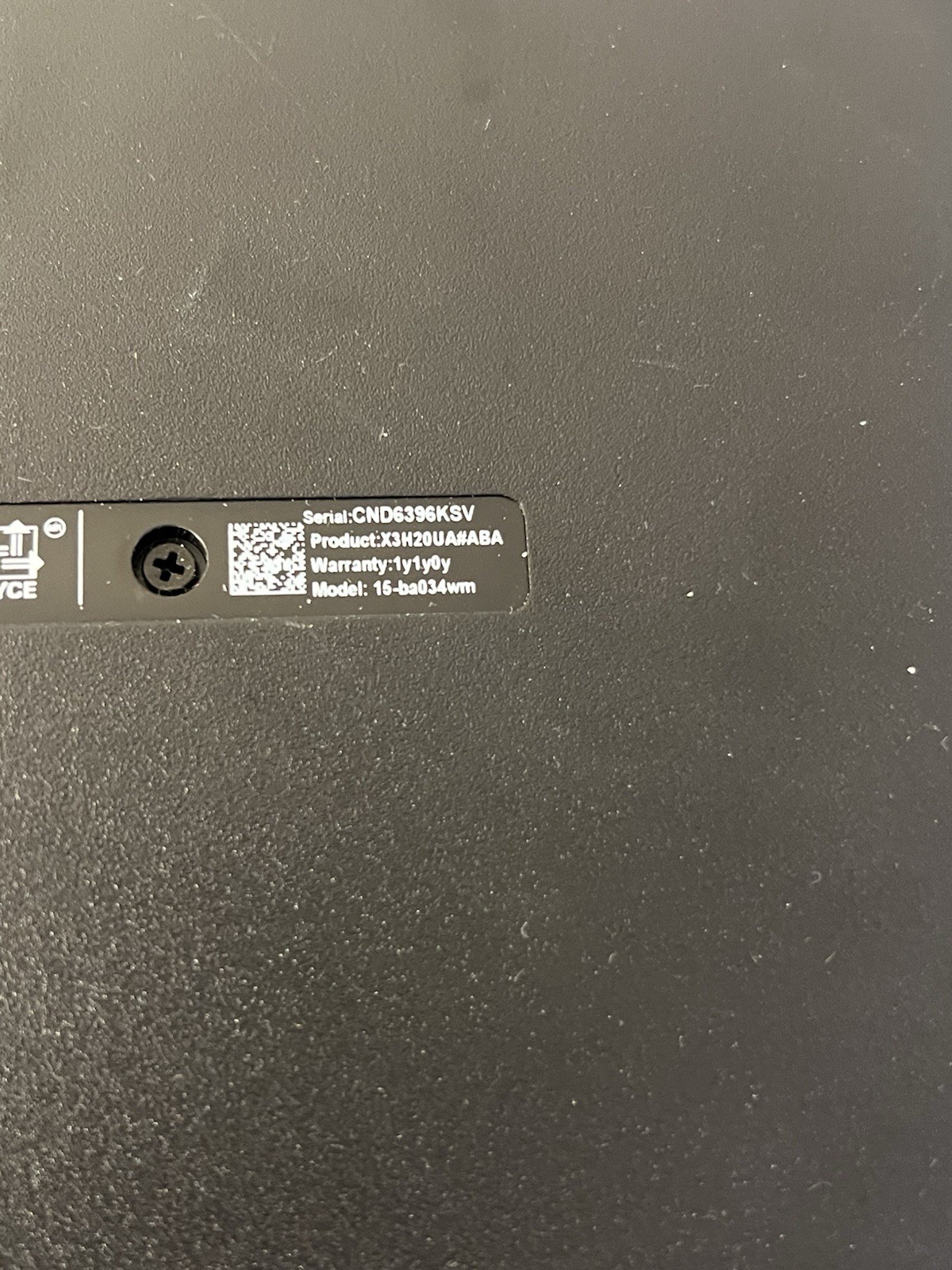 HP Note Book (15.6”) Windows 10 Laptop 4GB 500HD Does Not Hold Charge .slow