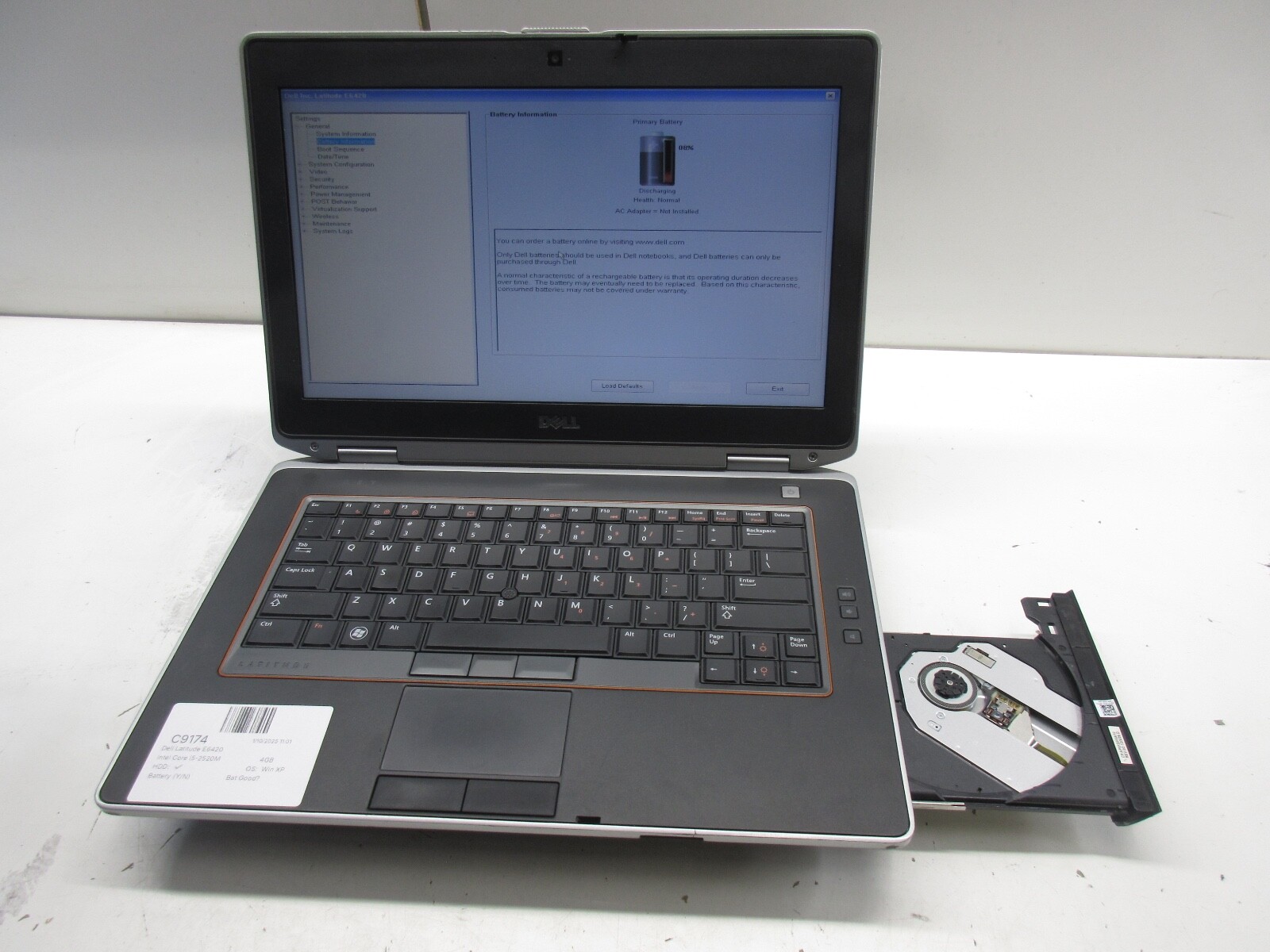 Dell Windows XP Laptop E6420/30 i5 2.4ghz 512 GB SSD DVDRW 14″ W/ Adapter