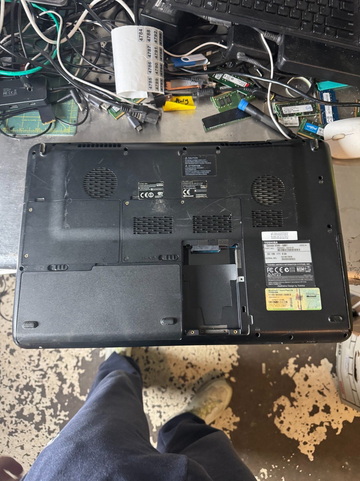 Toshiba Qosmio X505-Q887 Intel Core i7 Laptop for Parts/Repair #4783