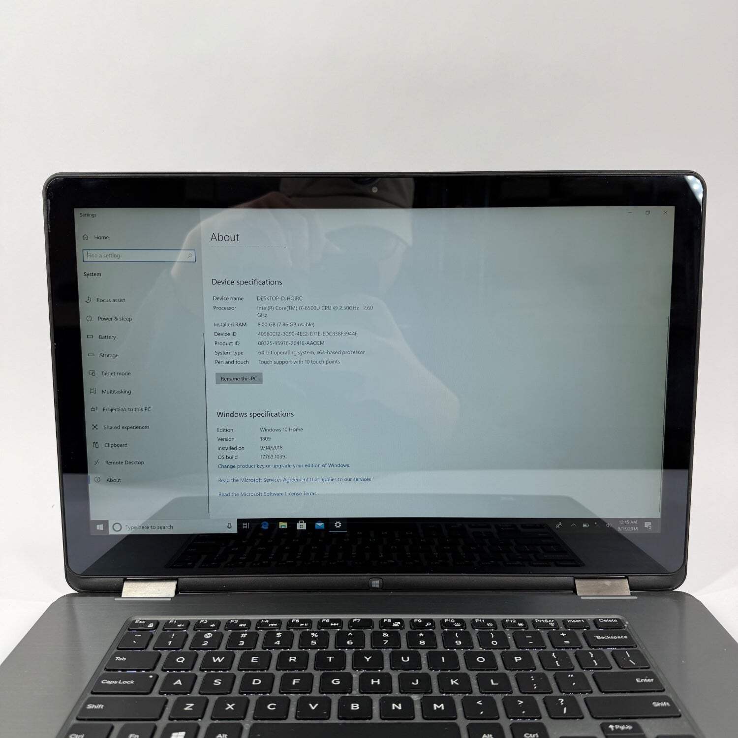 Broken Dell Inspiron 15 7568 15.6″ i7-6500U 2.5GHz 8GB RAM 256GB SSD No WiFi
