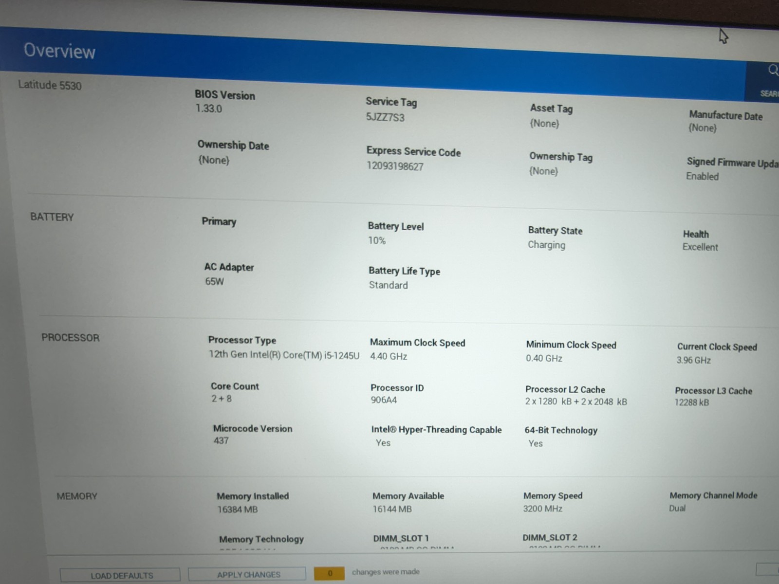 Dell Latitude 5530 15.6 i5-1235U 12th Gen 16GB 256GB SSD Win 11 Pro