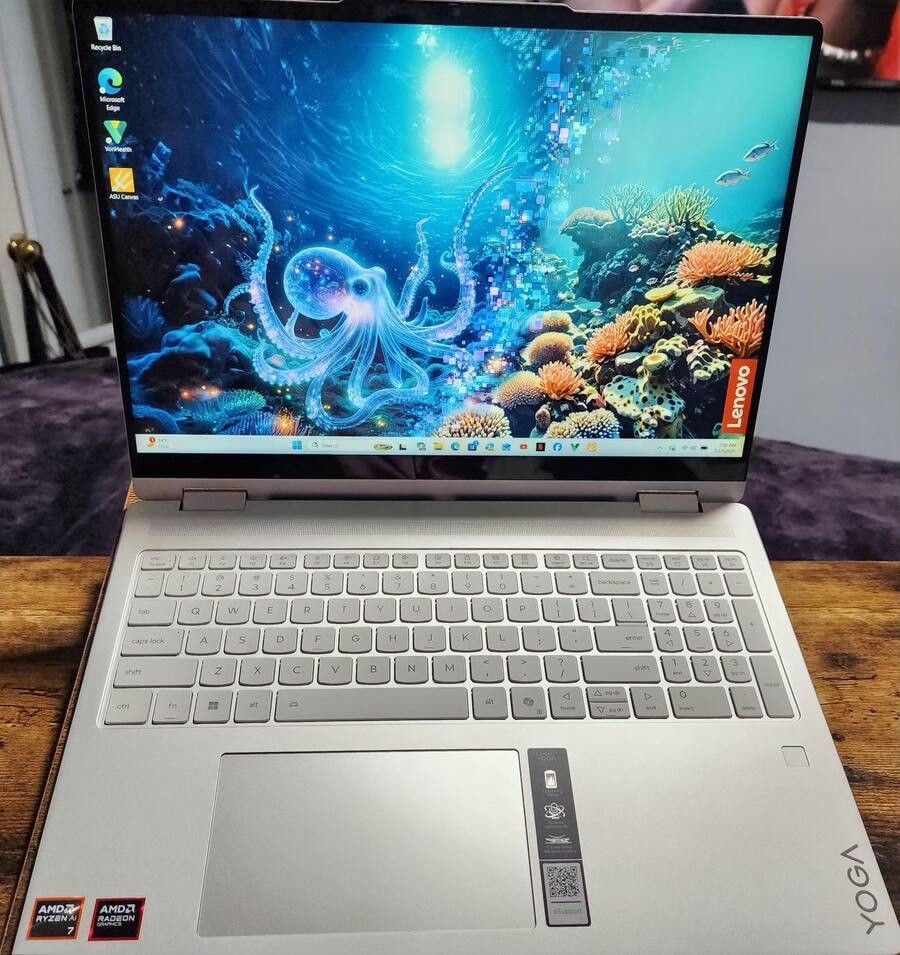 Lenovo Yoga 7-16 AMD Ryzen AI 7 350 16GB RAM 1TB SSD – Seashell 1 Year Warranty