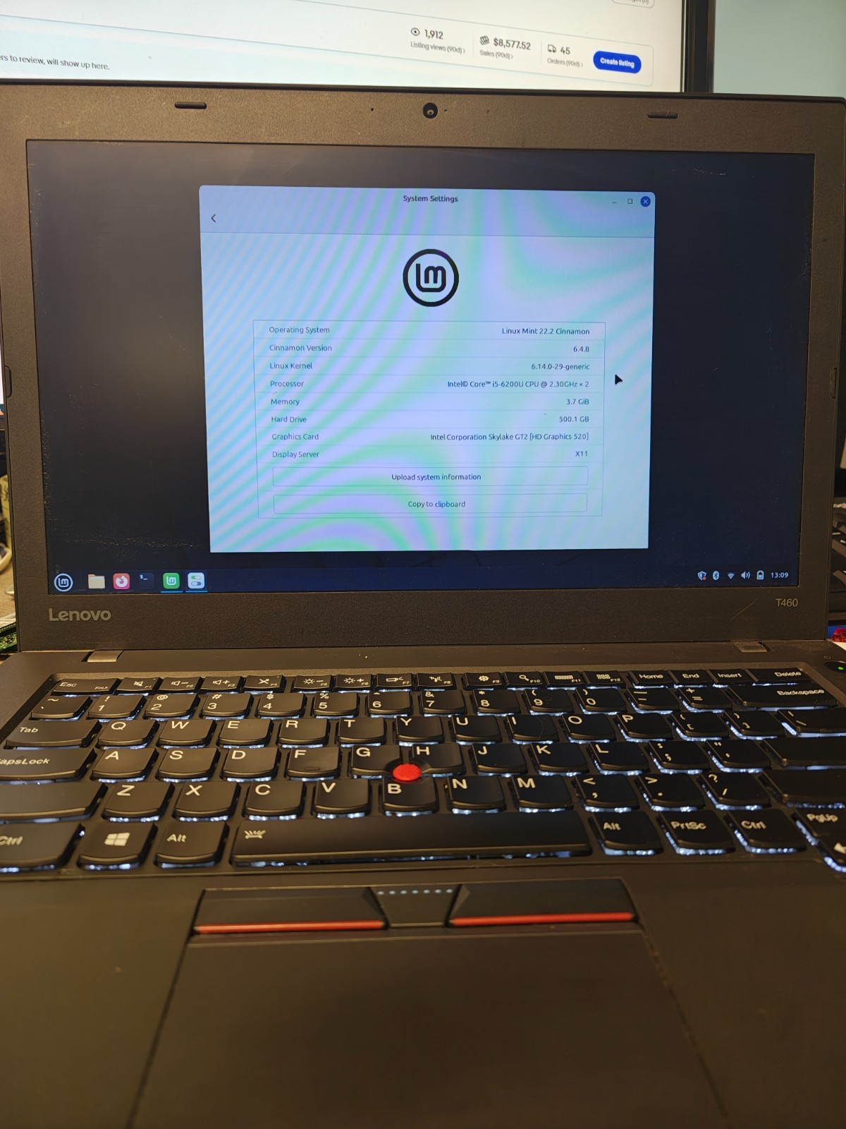 Lenovo ThinkPad T460 14 Inch ( 500GB HDD, Intel Core i5 6th Gen., 2.40GHz, 4GB )
