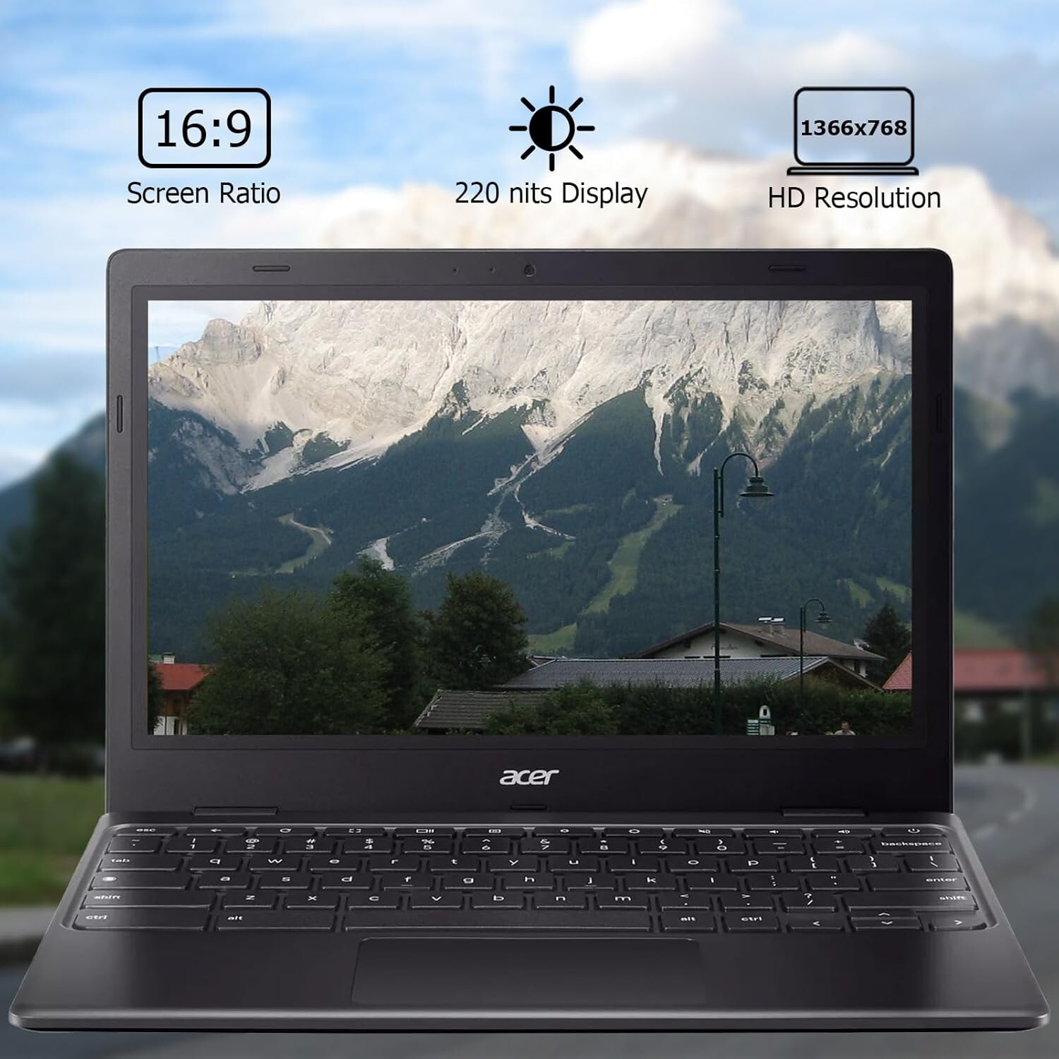 Acer Chromebook 311 11.6″ HD Laptop, Intel Celeron N4500, 4GB Ram 64GB eMMC BLK