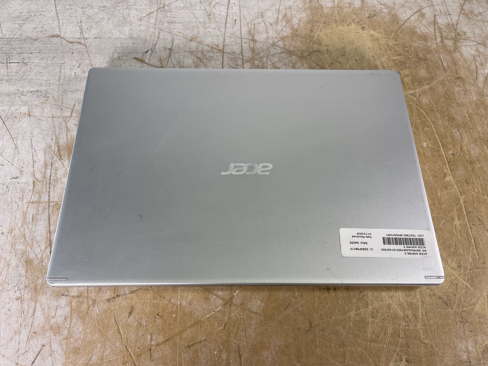 ACER ASPIRE 5 A515-54 i3-10110U @ 2.10GHz, 8GB RAM, NO HDD/OS – (PARTS)