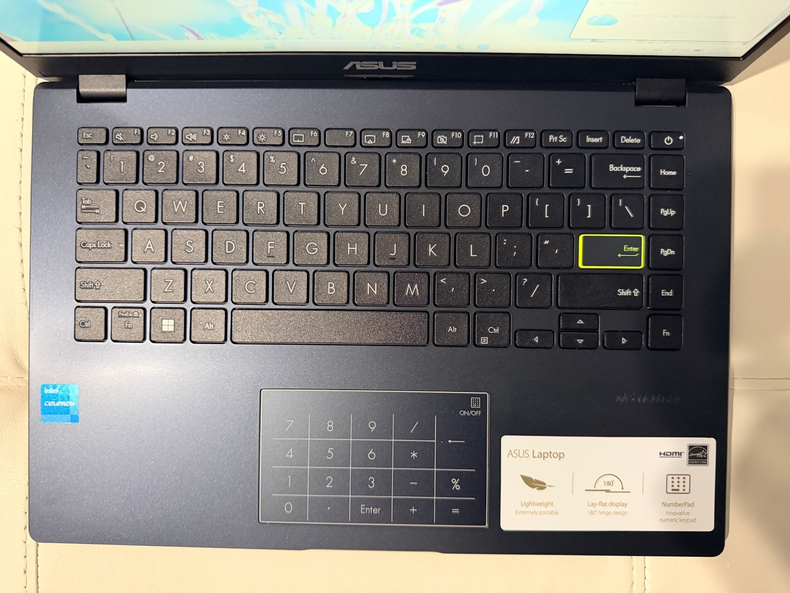 ASUS Vivobook Laptop 14″ FHD Intel N4500 4GB DDR4 128G EMMC + Wireless Mouse