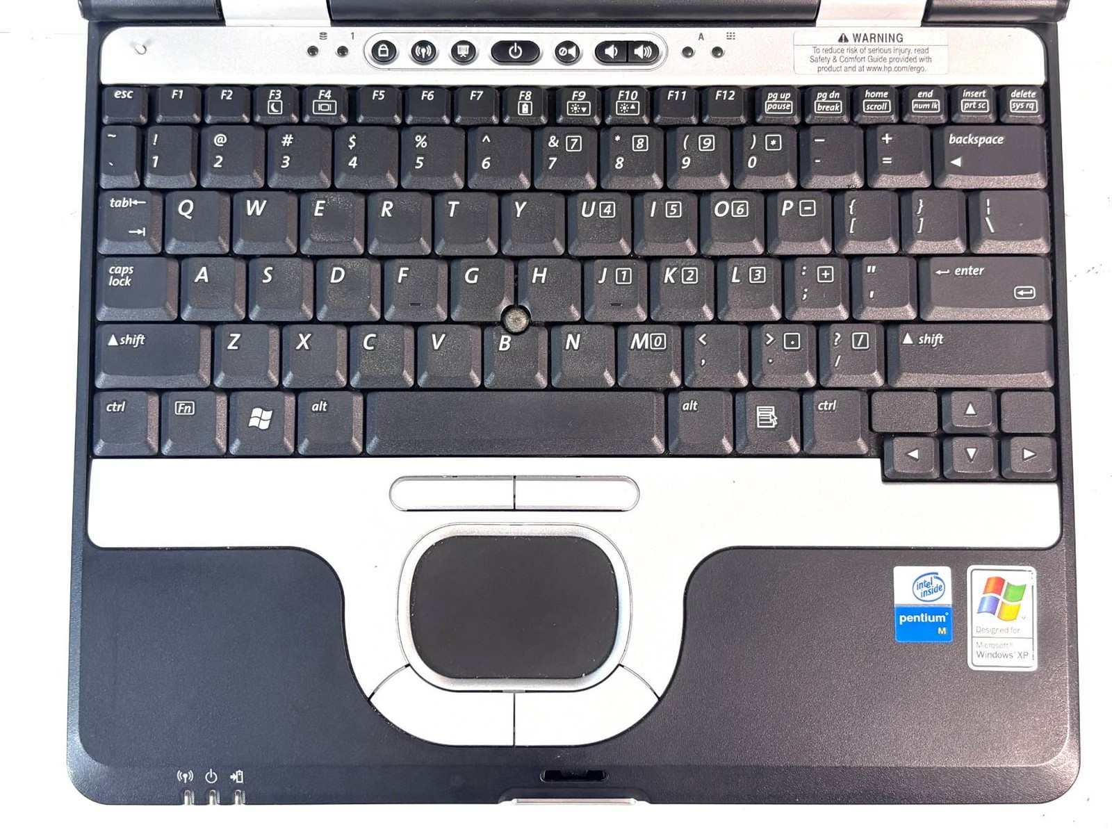 HP Compaq nc4010 – 12″ HD, 1.5GHz Pentium, NO RAM, 40GB HDD