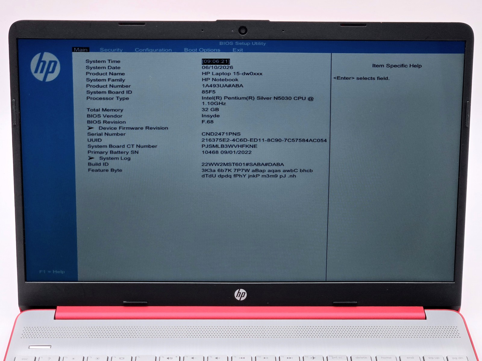 HP Notebook 15-dw0083wm 15″ HD PENTIUM SILVER N5030 1TB SSD 32GB W10 Webcam