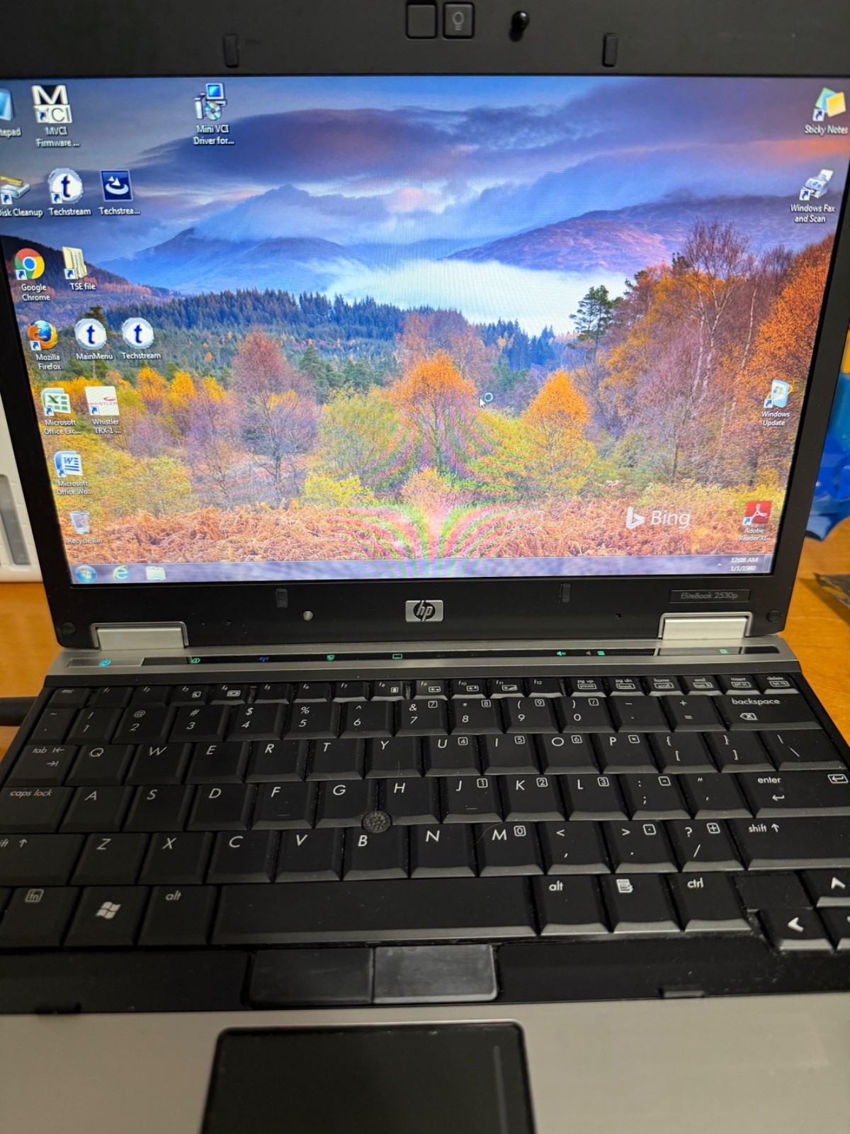 HP ELITEBOOK 2530P 1.86GHz CORE 2 DUO 111GB HD 2GB RAM DVDRW