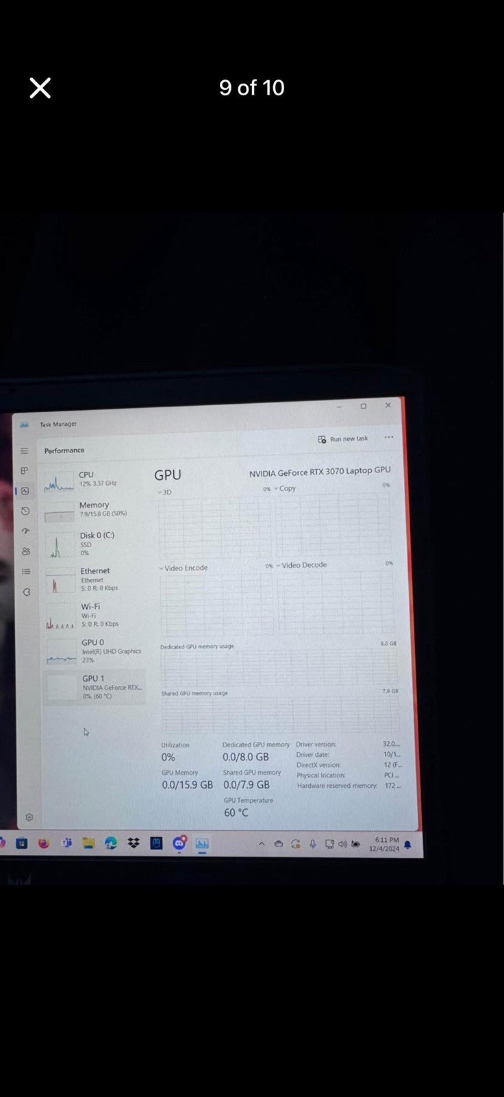 Acer Predator Triton 300 Gaming Laptop i7-11800H RTX 3070 16GB 477GB SSD Win11