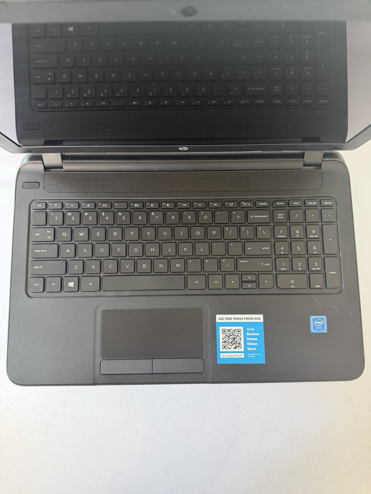 HP Laptop 15-f211wm – Intel – NO RAM – NO Storage – NO Battery – NO OS- Read Des
