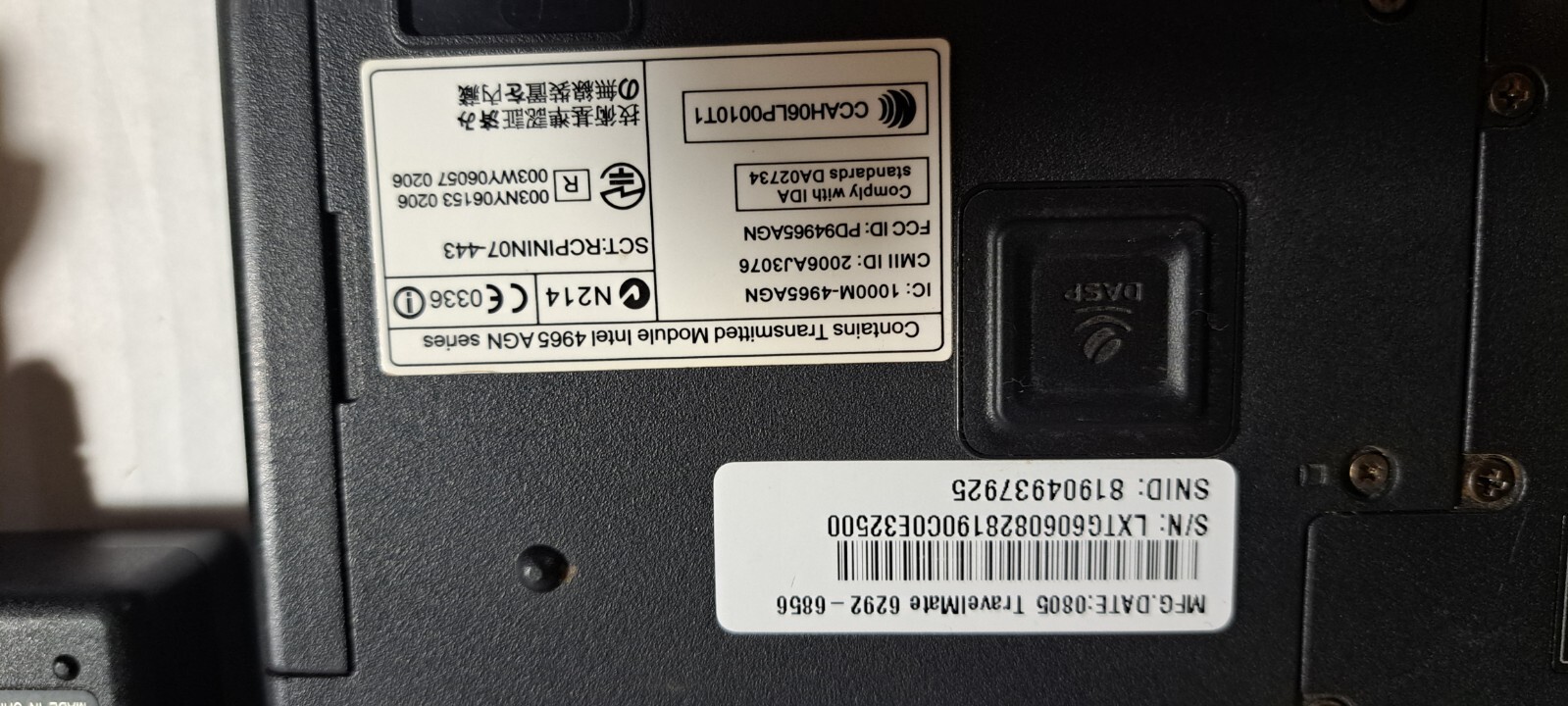 ACER TRAVELMATE 6292 LAPTOP PC CORE 2 DUO 2GM RAM 120GB HDD WINDOWS 7 SP1 PARTS
