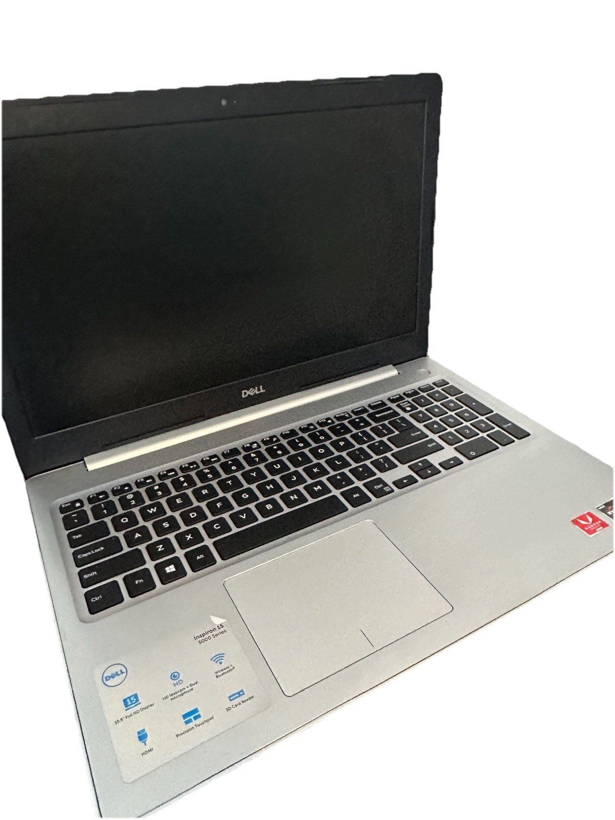 Dell Inspiron P75002 Laptop – AMD Ryzen 5 – No SSD – No OS – No Charger – As-Is