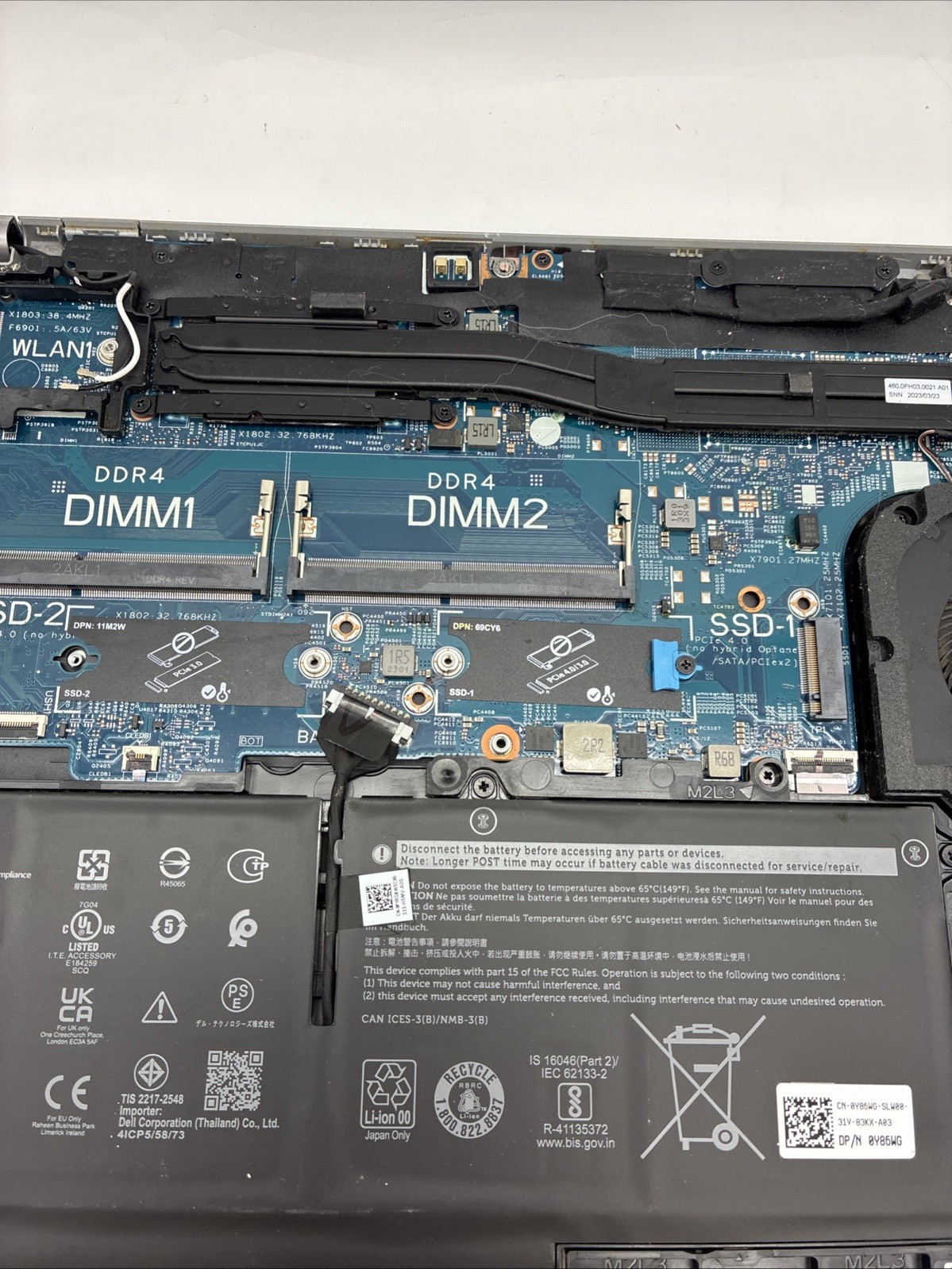 Dell Latitude 5530 i5-11th Gen NO RAM/SSD No Power For Parts SEE PICS (L61)