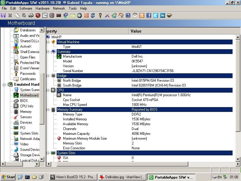 FOR PARTS 15.4″ Dell Inspiron 6000 (Intel Pentium M 730/1.5 GB RAM/NO HDD)