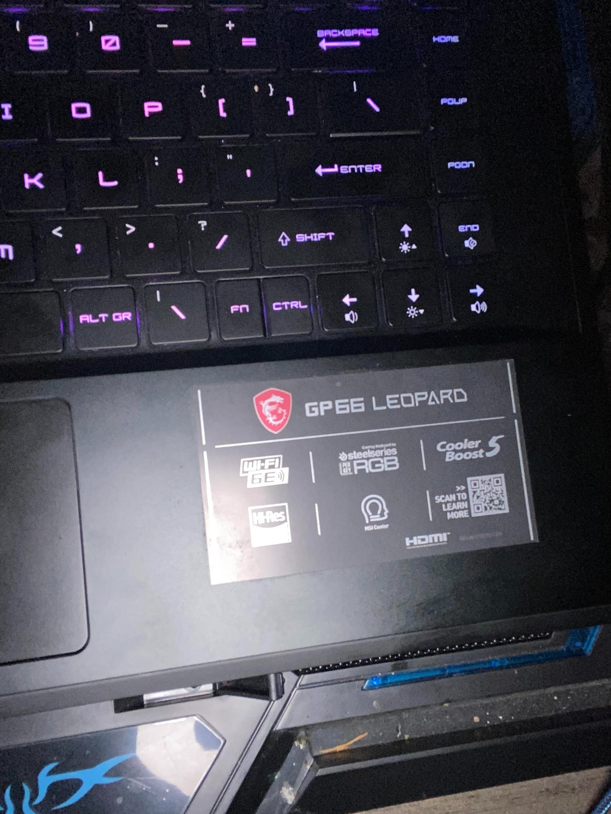 HARDLY used MSI GP66 11UH-032 15.6” FHD 240Hz Laptop i7-11800H 1TB SSD RTX 3080