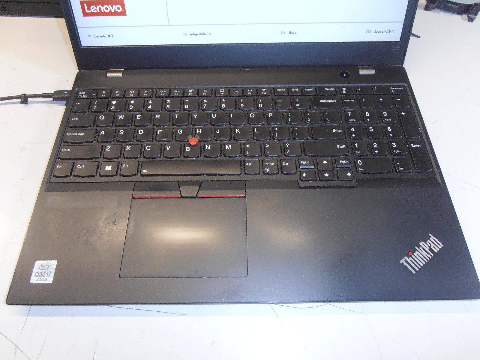 Lenovo ThinkPad L15 Gen 10 i7-10510U 16GB RAM 256 M.2 Drive No OS/Adapter