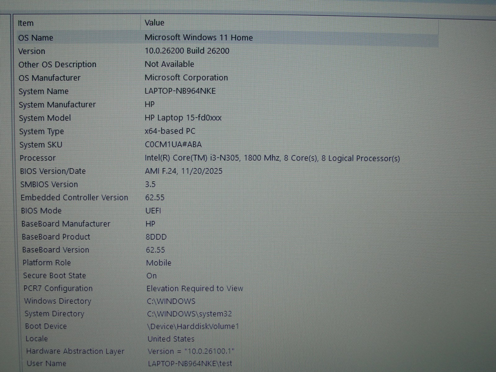 HP 15-FD0113DX 15.6″ HD Intel Core i3-N305 1.8GHz 8GB 128GB HDD W11 Home+Charger