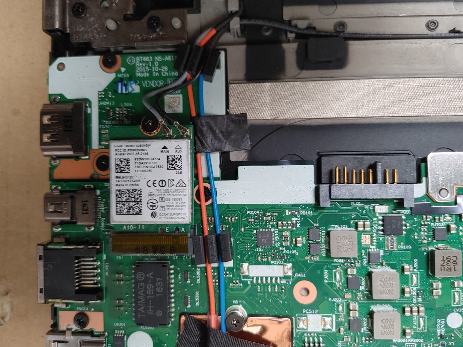 Lenovo ThinkPad Core i7-6700HQ@ 2.60GHz, NO RAM ,NO HD ( Selling Motherboard)