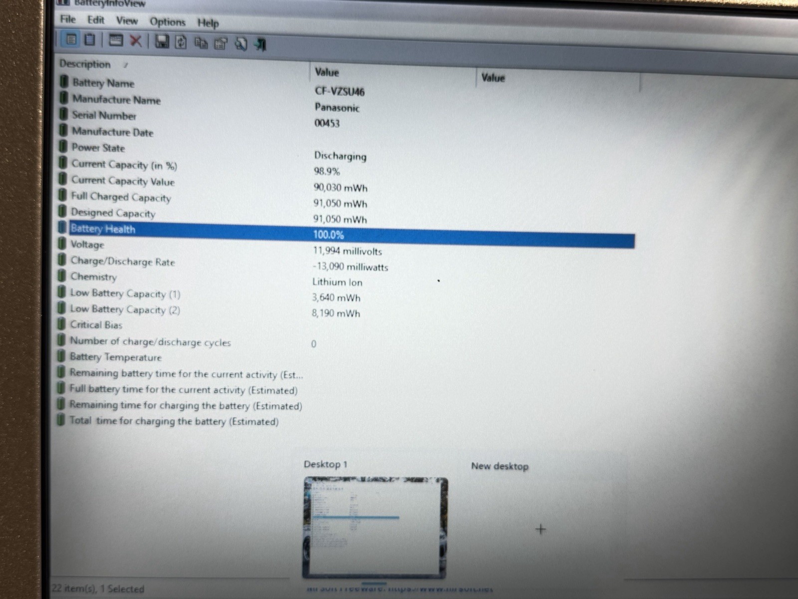 Panasonic Toughbook CF-31 I5-5300u@2.3ghz 16gb Ram 256 GB SSD Win11P 8620 HOURS
