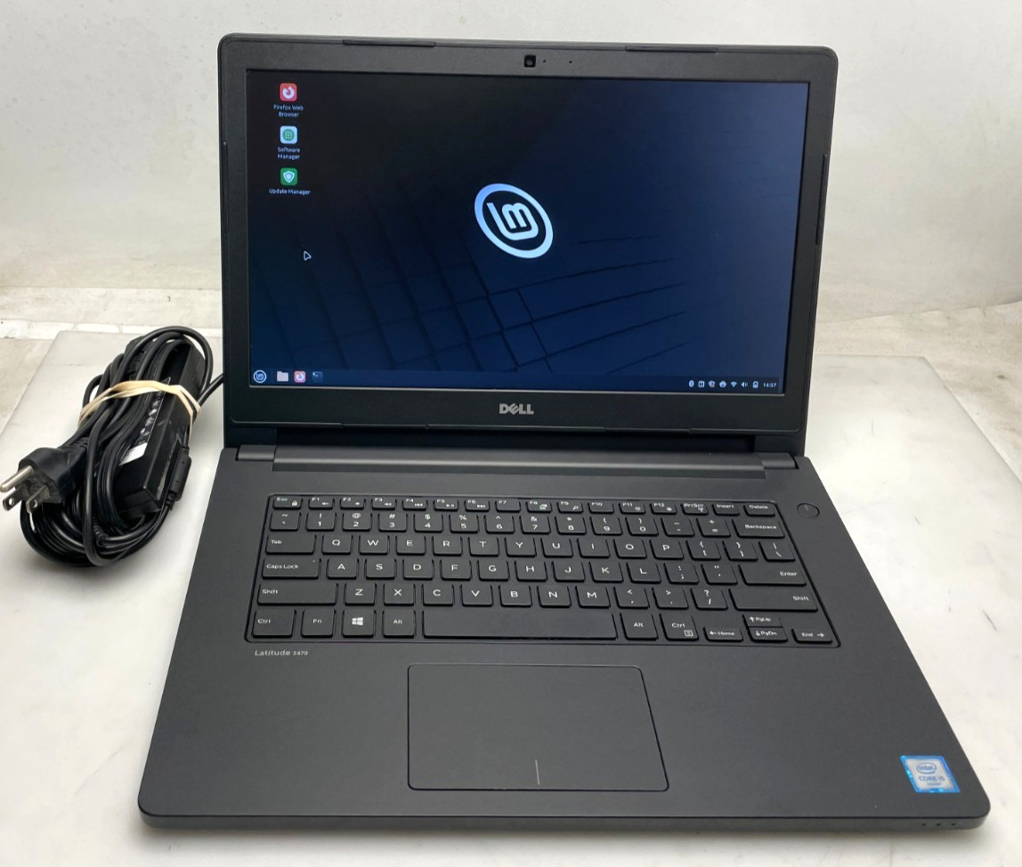 Dell Latitude 3470 14″ i5-6200U @ 2.3Ghz 8gb Ram 240gb SSD Linux OS “Exc” Btry