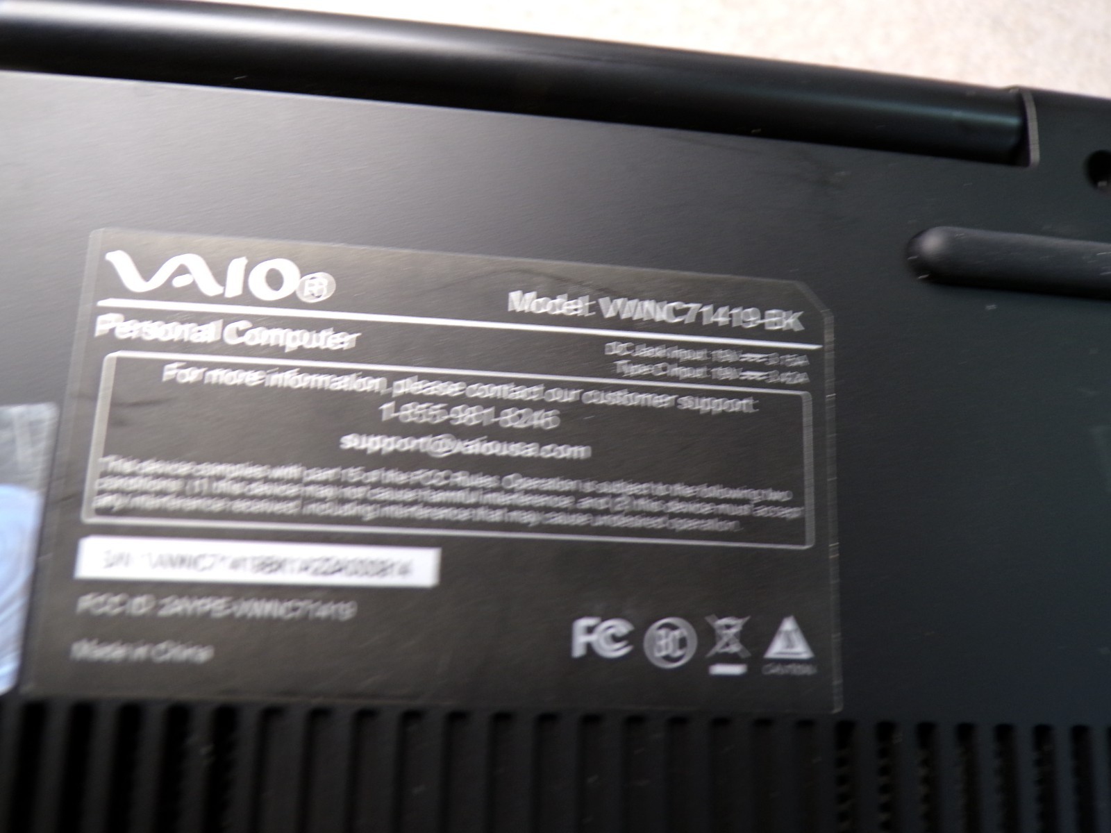 VAIO VWNC71419-bk Laptop Core i7-1165g7 16GB RAM 14.1 Full HD Black #7391